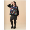 Camiseta estampada negra ANVITO