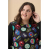 Camiseta estampada negra ANVITO