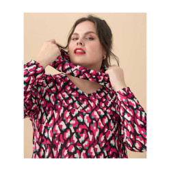 Vestido estampado cuello ANVITO