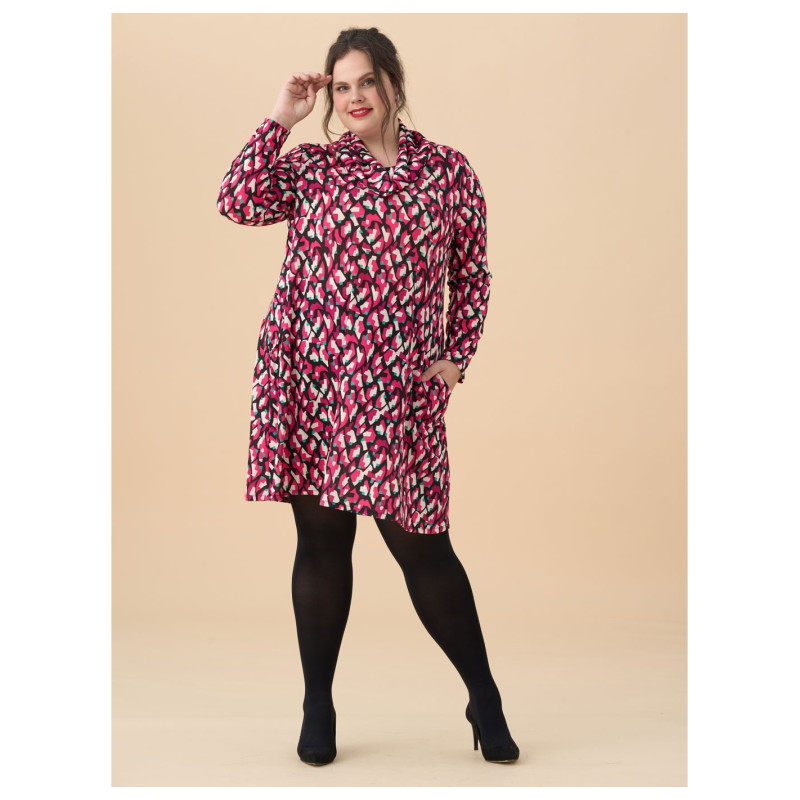 Vestido estampado cuello ANVITO