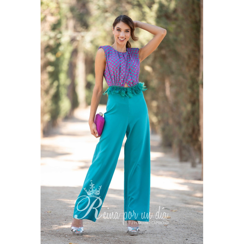 Mono combinado plumas REINA