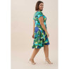 Vestido estampado verde ANVITO