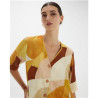 Camisa estampada marrón PAZ TORRAS