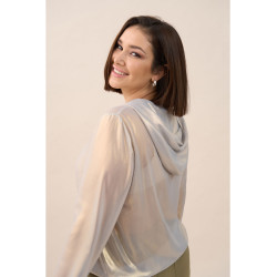 Chaqueta plata brillo ANVITO