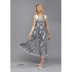 Vestido midi bicolor GAGI