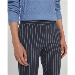 Pantalón rayas gris PAZ TORRAS