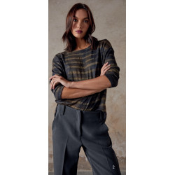 Pantalón recto gris PAZ TORRAS