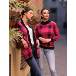 Chaqueta cardigan cuadros PERSSAM
