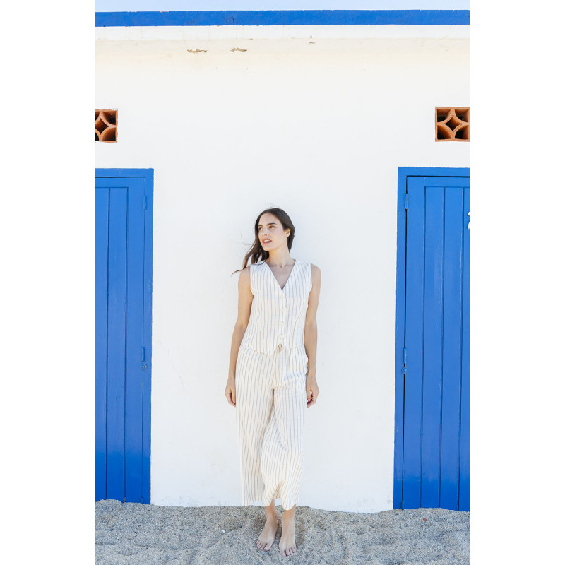 Pantalón ancho rayas NICTÉ