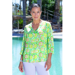 Camisa m/m estampada CHATELET