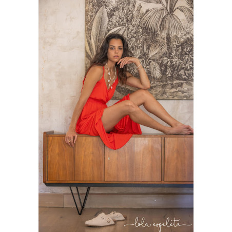Vestido midi liso LOLA ESPELETA