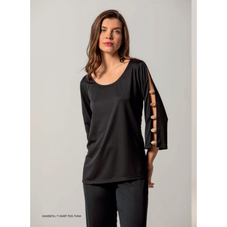Camiseta negra fantasía SOET