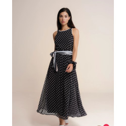 Vestido largo lunares NIZA