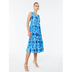 Vestido estampado azul PAZ...