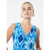 Vestido estampado azul PAZ TORRAS