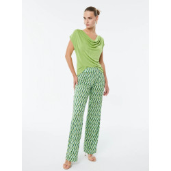 Pantalón punto estampado PAZ TORRAS
