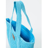 Bolso rafia azul PAZ TORRAS