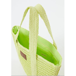 Bolso rafia verde PAZ TORRAS
