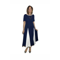 Vestido combinado LEYCA