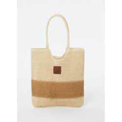 Bolso rafia bicolor PAZ TORRAS