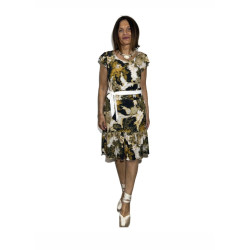 Vestido estampado LEYCA