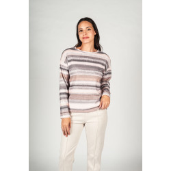 Camiseta rayas gris NICTÉ