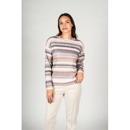 Camiseta rayas gris NICTÉ