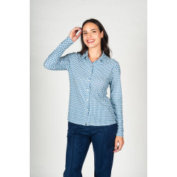 Camisa estampada azul NICTÉ