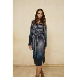 Vestido camisero rayas PAZ...