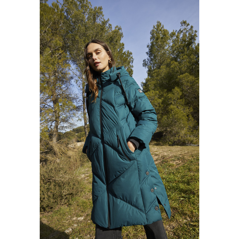 Parka larga verde PAZ TORRAS