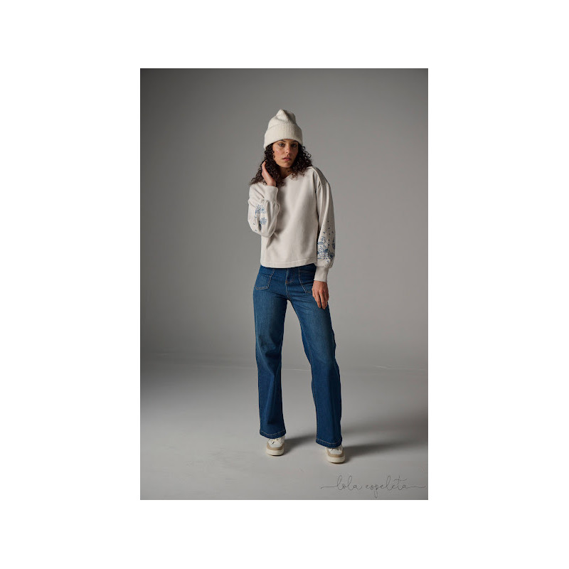 Sudadera flores LOLA ESPELETA