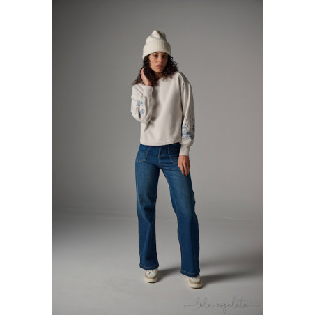 Sudadera flores LOLA ESPELETA