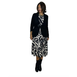 Vestido animal print LEYCA