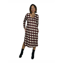 Vestido estampado LEYCA