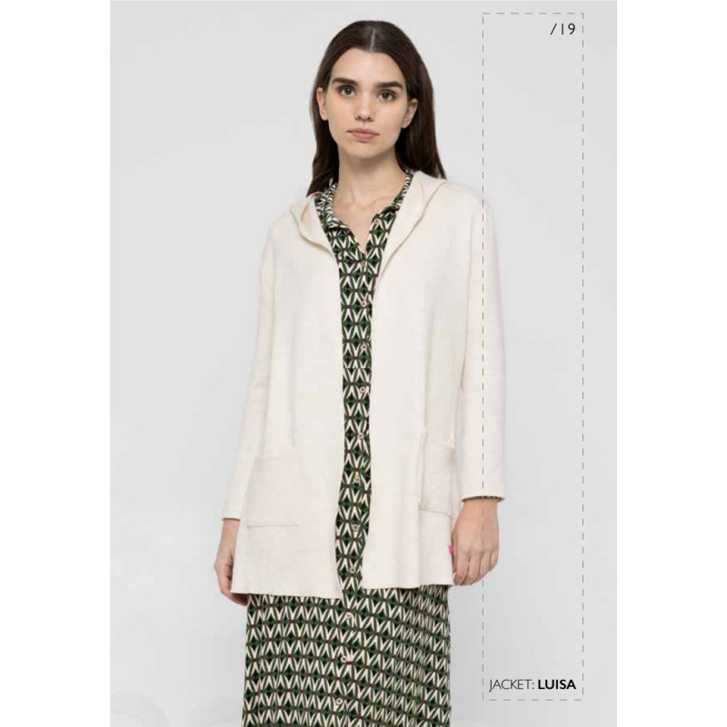 Chaqueta punto beige Me&Me