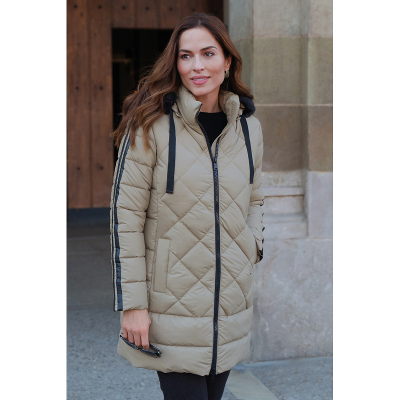 Parka larga camel MCM